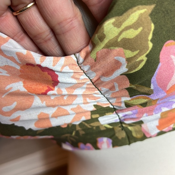 NWT - Seafolly Women's Bustier Bandeau Bikini Top - Paradise Garden Avocado - 12 - Picture 5 of 14